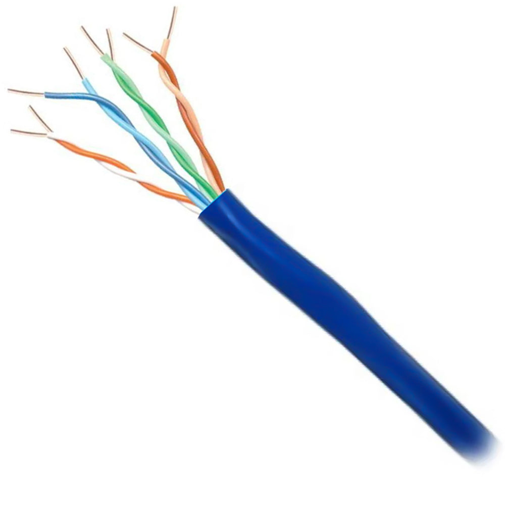 Metro de Cabo de Rede Cat6 Utp 4p 100% Cobre WEC Azul